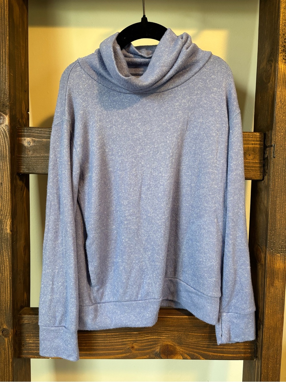 Nordstrom Zella Purple Cowl Neck Sweatshirt - Size 6 Girls
